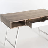 LUCA 120cm DESK - OAK/WHITE