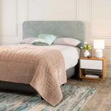 LUCY BOUCLE FABRIC SINGLE HEADBOARD - MINT