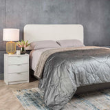 LUCY BOUCLE FABRIC SINGLE HEADBOARD - CREAM