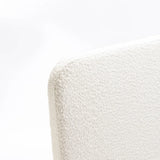 LUCY BOUCLE FABRIC SINGLE HEADBOARD - CREAM