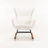 LULU FLEECE ROCKING CHAIR - CREAM