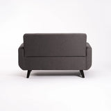 LUNA FABRIC 2 SEATER - DARK GREY/DARK LEG