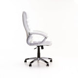 LUXURY EXECUTIVE HIBACK OFFICE CHAIR CM113 - WHITE