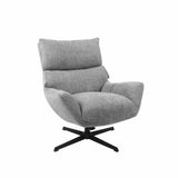 MABEL FABRIC ARMCHAIR W/SWIVEL - LIGHT GREY