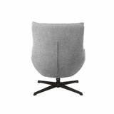MABEL FABRIC ARMCHAIR W/SWIVEL - LIGHT GREY