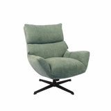 MABEL FABRIC ARMCHAIR W/SWIVEL - GREEN