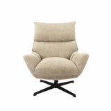 MABEL FABRIC ARMCHAIR W/SWIVEL - OATMEAL