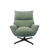 MABEL FABRIC ARMCHAIR W/SWIVEL - GREEN