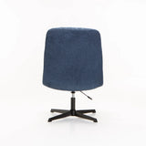 MACEY FABRIC CHAIR W/SWIVEL - BLUE