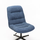 MACEY FABRIC CHAIR W/SWIVEL - BLUE