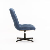 MACEY FABRIC CHAIR W/SWIVEL - BLUE