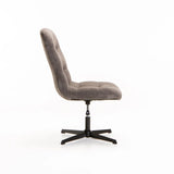 MACEY FABRIC CHAIR W/SWIVEL - DARK GREY