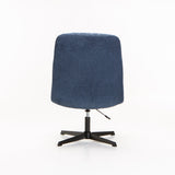 MACEY FABRIC CHAIR W/SWIVEL - BLUE