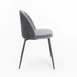 MADDIE VELVET DINING CHAIR - GREY