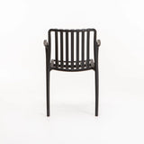 MAJORCA CHAIR W/ARMS - BLACK