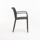 MAJORCA CHAIR W/ARMS - DARK GREY