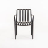 MAJORCA CHAIR W/ARMS - DARK GREY