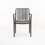 MAJORCA CHAIR W/ARMS - DARK GREY