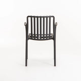 MAJORCA CHAIR W/ARMS - DARK GREY