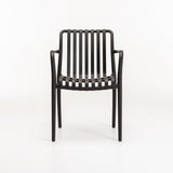 MAJORCA CHAIR W/ARMS - BLACK