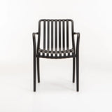 MAJORCA CHAIR W/ARMS - BLACK