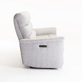 MARCO FABRIC ELECTRIC POWER 3 SEATER RECLINER-GREY