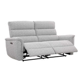 MARCO FABRIC ELECTRIC POWER 3 SEATER RECLINER-GREY