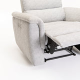 MARCO FABRIC ELECTRIC POWER ARMCHAIR RECLINER-GREY