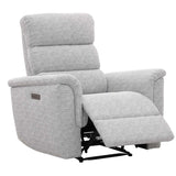 MARCO FABRIC ELECTRIC POWER ARMCHAIR RECLINER-GREY