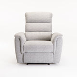 MARCO FABRIC ELECTRIC POWER ARMCHAIR RECLINER-GREY