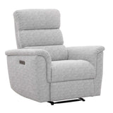 MARCO FABRIC ELECTRIC POWER ARMCHAIR RECLINER-GREY