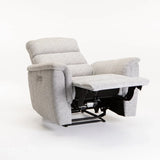 MARCO FABRIC ELECTRIC POWER ARMCHAIR RECLINER-GREY