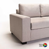 MATEO FABRIC 2 SEATER - PLATINUM