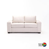 MATEO FABRIC 2 SEATER - CREAM