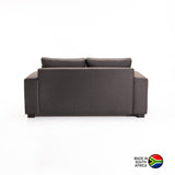 MATEO FABRIC 2 SEATER - DARK GREY