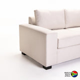 MATEO FABRIC 2 SEATER - CREAM