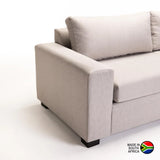 MATEO FABRIC 3 SEATER - CREAM