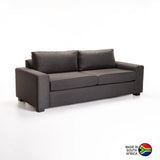 MATEO FABRIC 3 SEATER - DARK GREY