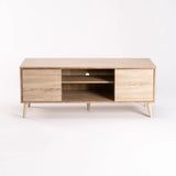 MAYA 120cm 2 DOOR TV/PLASMA UNIT - LIGHT OAK