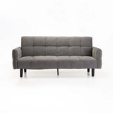 MAZ FABRIC SLEEPER COUCH - GREY (2 LEG OPTIONS)