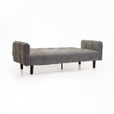 MAZ FABRIC SLEEPER COUCH - GREY (2 LEG OPTIONS)