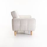 MAZ  FABRIC SLEEPER COUCH - OATMEAL (2 LEG OPTION)