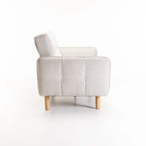 MAZ  FABRIC SLEEPER COUCH - OATMEAL (2 LEG OPTION)