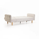 MAZ  FABRIC SLEEPER COUCH - OATMEAL (2 LEG OPTION)