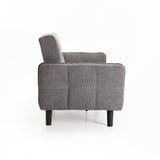 MAZ FABRIC SLEEPER COUCH - GREY (2 LEG OPTIONS)