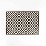 MENO M1 INDOOR/OUTDOOR RUG 120x180cm-BLACK/WHITE