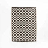 MENO M1 INDOOR/OUTDOOR RUG 120x180cm-BLACK/WHITE