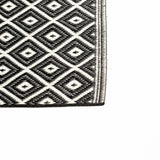 MENO M3 INDOOR/OUTDOOR RUG 150x230cm-BLACK/WHITE