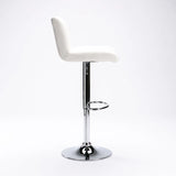 MIA LEATHER TOUCH BARSTOOL - WHITE