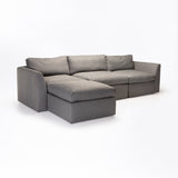 MICO MODULAR COUCH - 4 PIECE SET - DARK GREY